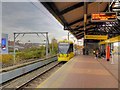 SJ8297 : Airport Tram Leaves Cornbrook by David Dixon