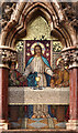 TQ2993 : Christ Church, Southgate - Reredos by John Salmon