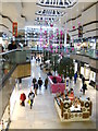 TL1998 : Christmas decorations at the Queensgate shopping centre, Peterborough by Paul Bryan