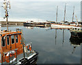 NJ4366 : Boats in Buckie Harbour by Peter Bond