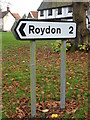 TM1178 : Roadsign on Priory Road by Geographer