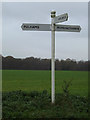 TM2189 : Roadsign on Anson's Lane by Geographer