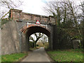 TG2620 : Railway over-bridge at Great Hautbois by Adrian S Pye