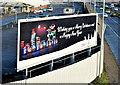 J3775 : Tesco Christmas/New Year poster, Belfast (December 2014) by Albert Bridge