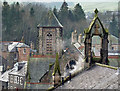 NT4936 : A Galashiels roofscape by Walter Baxter