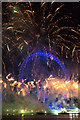 TQ3079 : 2015 New Year Fireworks, London SE1 by Christine Matthews