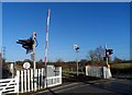 SP8209 : Marsh level crossing by Bikeboy