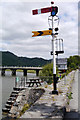 SH6918 : Signal opposite the George III Hotel, Penmaenpool by Phil Champion