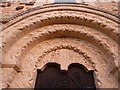 SP8526 : Stewkley - St Michael - Tympanum over West door by Rob Farrow