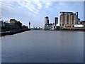 SJ8096 : Manchester Ship Canal, Salford Quays by David Dixon