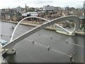 NZ2563 : The Gateshead Millennium Bridge in Raised Position by Andrew Tryon