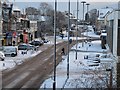 NZ2769 : Forest Hall Shops in the Snow, 2010 by Andrew Tryon