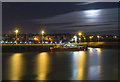 J5082 : Bangor harbour at night by Rossographer