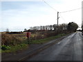 TM4557 : B1122 Leiston Road & Leiston Road Postbox by Geographer