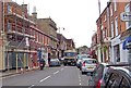 TF0920 : Traffic problems in North Street, Bourne, Lincolnshire by Rex Needle