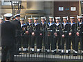 SD4761 : Sailors from HMS Lancaster at the Town Hall by Karl and Ali