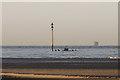 SZ7697 : Wreck off West Wittering Beach by Ian Capper