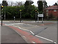 ST1378 : Zebra crossings, Llantristant Road, Danescourt, Cardiff by Jaggery