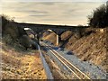 SD8232 : Disused Railway Bridge West of Barracks Station by David Dixon