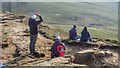 NZ5712 : Spectators on Roseberry waiting for the eclipse by Mick Garratt