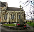 SU1484 : Stone cross in the churchyard of St Mark the Evangelist, Swindon by Jaggery