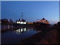 TF4821 : KEPETb - A Russian cargo boat passing Cross Keys Bridge in Sutton Bridge by Richard Humphrey