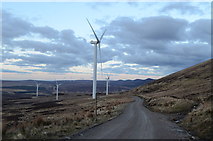  : The Top Road in Kilbraur Wind Farm, Sutherland by Andrew Tryon