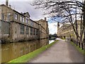 SE1438 : Saltaire Mills, Leeds and Liverpool Canal by David Dixon