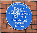 J3673 : Danny Blanchflower plaque, Belfast (March 2015) by Albert Bridge