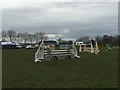 SJ9625 : Stafford Horse Trials: showjumping arena by Jonathan Hutchins