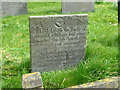 SK6929 : Hickling Churchyard - Belvoir Angel headstone by Alan Murray-Rust