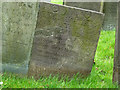 SK6929 : Hickling Churchyard - Belvoir Angel headstone by Alan Murray-Rust