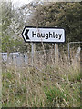 TM0360 : Roadsign on Tot Hill by Geographer