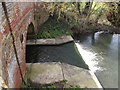 TM1573 : Weir on the River Dove at Abbey Bridge by Geographer