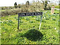 TM2786 : Low Ditch Road sign by Geographer