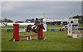 SJ5567 : Kelsall Hill Horse Trials: showjumping arena by Jonathan Hutchins