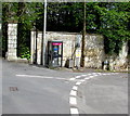 ST7860 : Grey phonebox on a corner in Freshford by Jaggery