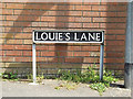 TM1180 : Louie's Lane sign by Geographer