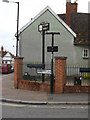 TM0855 : Needham Market Town sign by Geographer