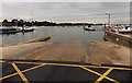 SZ3395 : Lymington public slipway by Jaggery