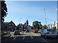 SU8755 : Roundabout on Farnborough Road by David Howard