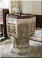 TF1135 : Font, St Andrew's church, Horbling by J.Hannan-Briggs