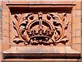 SJ8399 : Manchester Parcel Post Office - Decorated Panel (Crown) by David Dixon