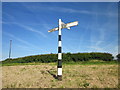 SJ5274 : Fingerpost at Newton Firs by Jeff Buck