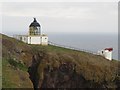 NT9169 : St Abbs lighthouse and foghorn by Graham Robson