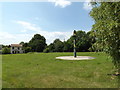 TM1383 : Burston Village sign on Church Green by Geographer