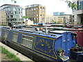 TQ3083 : Narrow boats on the Regents Canal, Kings Cross by Christopher Hilton