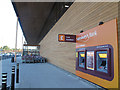 TQ4078 : Sainsbury's, Charlton Riverside: ATMs and trolley park by Stephen Craven