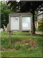 TM0481 : St.Andrew's Church Notice Board by Geographer