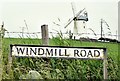 J5775 : Windmill Road name sign, Millisle (July 2015) by Albert Bridge